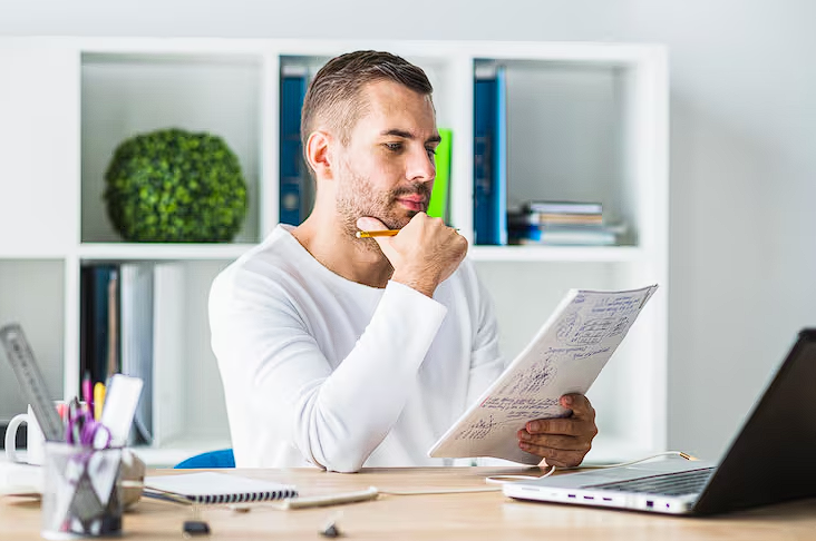 Professional pension review meeting and corporate analysis